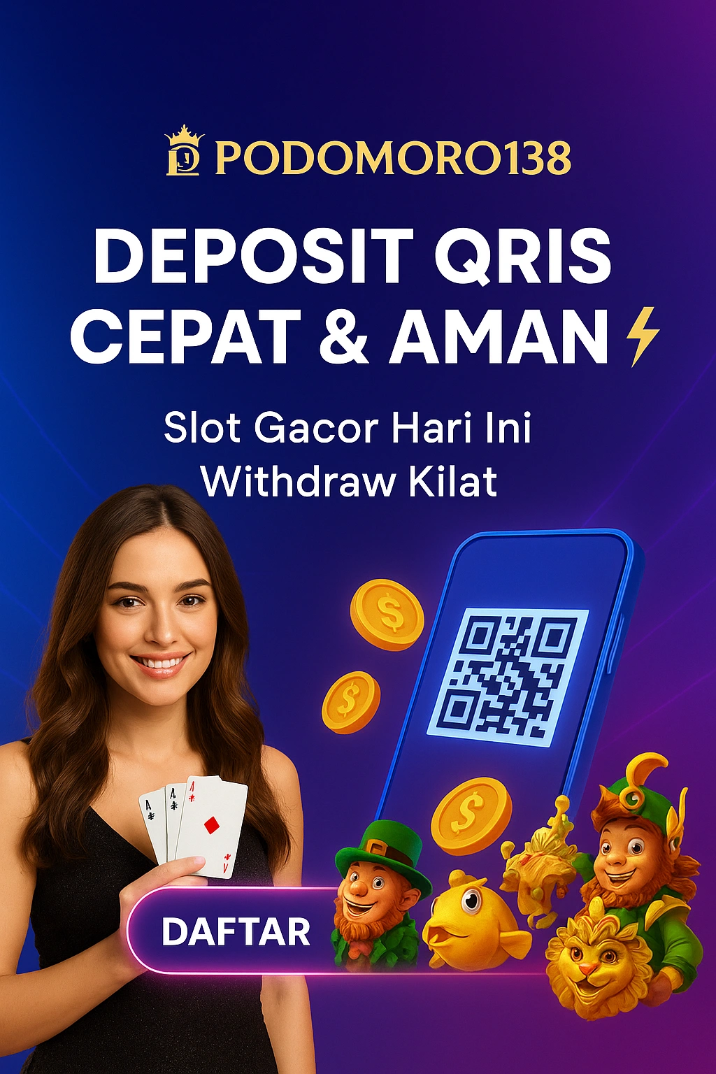 Podomoro138 Link Slot Online Gacor Hari ini dan Slot777 Terpercaya Gampang Maxwin  image 1